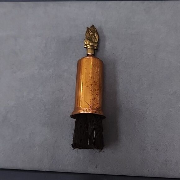 Vintage Brass Copper Table Crumb Brush - Picture 2 of 3